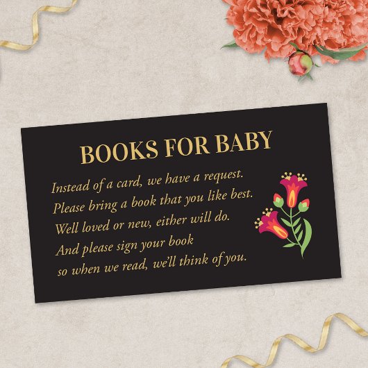 Fiesta Bücher für die Babyverpackungskarte, Rot Begleitkarte