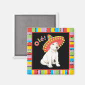 Fiesta Bull Terrier Magnet (Vorderseite/Rückseite)