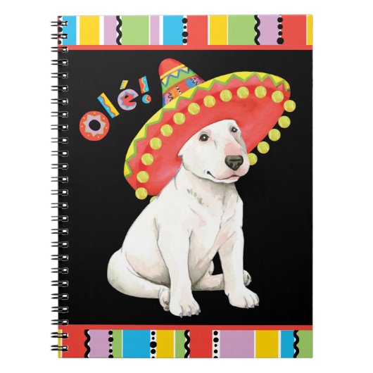 Fiesta Bull Terrier Notizblock (Vorderseite)