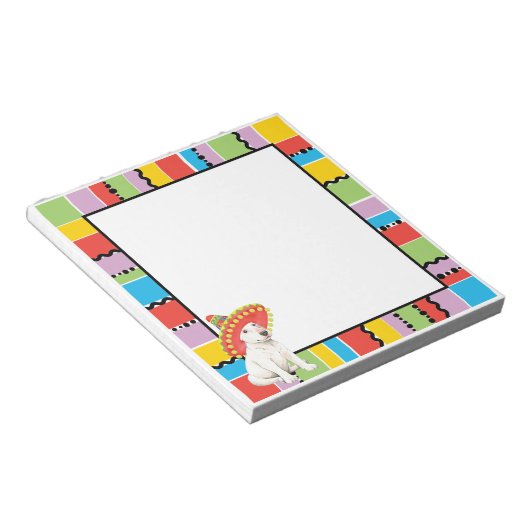 Fiesta Bull Terrier Notizblock (angewinkelt)