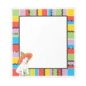 Fiesta Bull Terrier Notizblock (Vorderseite)