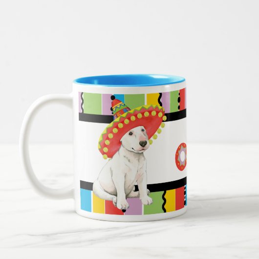 Fiesta Bull Terrier Zweifarbige Tasse (Links)