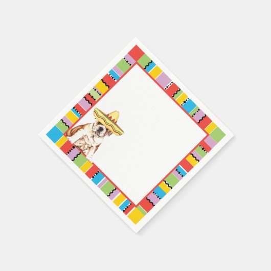 Fiesta Bulldog Serviette (Ecke)