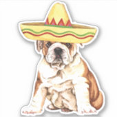 Fiesta Bulldog Vinyl Sticker (Vorderseite)
