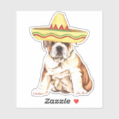 Fiesta Bulldog Vinyl Sticker (Blatt)