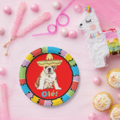 Fiesta-Bulldogge Pappteller (Party)
