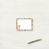 Fiesta-Bulldogge Post-it Klebezettel (Auf Schreibtisch)