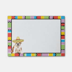 Fiesta-Bulldogge Post-it Klebezettel