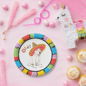 Fiesta-Bullterrier Pappteller (Party)