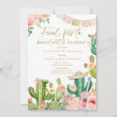 Fiesta Cabo San Lucas Bachelorette Einladung (Vorderseite)