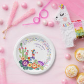 FIESTA Cacti Folkart Blume Custom Pappteller (Party)