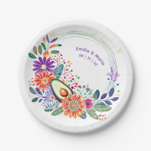 FIESTA Cacti Folkart Blume Custom Pappteller