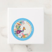 FIESTA Cacti Llama Folkart Blume Blue Custom Geschenkanhänger (Beispiel)