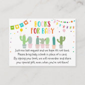 Fiesta Cactus Baby Shower Buchanfrage Begleitkarte (Vorderseite)