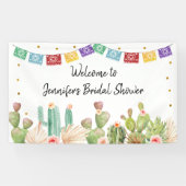 Fiesta Cactus Boho Brautparty Banner (Horizontal)