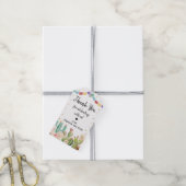 Fiesta Cactus Boho Brautparty Geschenkanhänger (Mit Garn)