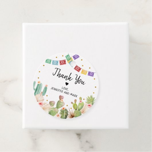 Fiesta Cactus Boho Brautparty Geschenkanhänger (Beispiel)