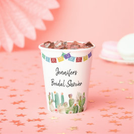 Fiesta Cactus Boho Brautparty Paper Cups Pappbecher