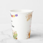 Fiesta Cactus Boho Brautparty Paper Cups Pappbecher (Links)