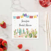 Fiesta Cactus Boho Brautparty Serviette (Beispiel)