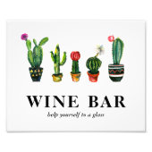 Fiesta Cactus Brautparty Bar Fotodruck (Vorne)