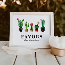 Fiesta Cactus Brautparty Favors