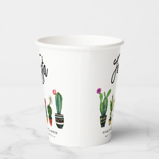 Fiesta Cactus Brautparty Pappbecher (Rechts)