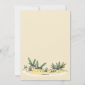 Fiesta Cactus Bridal Dusche Einladung (Rückseite)