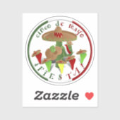 Fiesta Cactus Cinco de Mayo Aufkleber (Blatt)