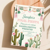Fiesta Cactus Colorful Bridal/Bachelorette Einladung