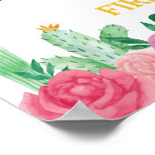 Fiesta Cactus Girl Poster (Ecke)
