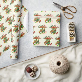Fiesta Cactus, Gitarre & Tanz Paprikaschoten Geschenkpapier