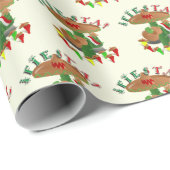 Fiesta Cactus, Gitarre & Tanz Paprikaschoten Geschenkpapier (Rolleneckpunkt)