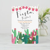 Fiesta Cactus Housewarming Party Einladung (Stehend Vorderseite)