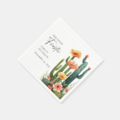 Fiesta Cactus Junggeselinnen-Abschied Serviette (Ecke)