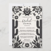 Fiesta Cactus Liebe in Bloom Mexicans Brautparty Einladung (Vorderseite)