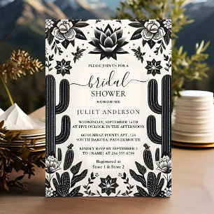 Fiesta Cactus Liebe in Bloom Mexicans Brautparty Einladung