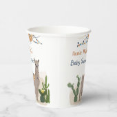 Fiesta Cactus Llama Baby Shower Pappbecher (Rechts)