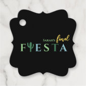 Fiesta Cactus Mexican Junggeselinnen-Abschied Geschenkanhänger (Vorderseite)