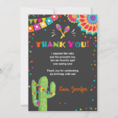 Fiesta Cactus Mexican Nacho Average Danke-Card Einladung (Vorderseite)