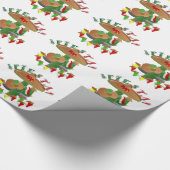 Fiesta Cactus mit Gitarren- und Tanzgitarren-Papri Geschenkpapier (Ecke)