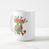 Fiesta Cactus mit Gitarren- und Tanzgitarren-Papri Kaffeetasse (Vorderseite Links)