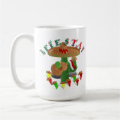 Fiesta Cactus mit Gitarren- und Tanzgitarren-Papri Kaffeetasse (Links)