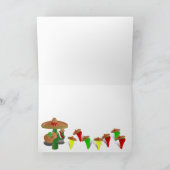 Fiesta Cactus mit Gitarren- und Tanzgitarren-Papri Karte (Innenseite)