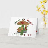 Fiesta Cactus mit Gitarren- und Tanzgitarren-Papri Karte (Gelbe Blume)