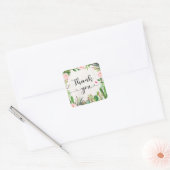 Fiesta Cactus Pink Floral Vielen Dank Sticker Favo (Umschlag)