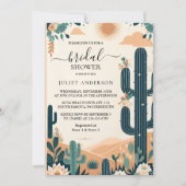 Fiesta Cactus Travel Mexicans Brautparty Einladung (Vorderseite)