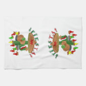 Fiesta Cactus w/Sombrero & Guitar Geschirrtuch (Horizontal)