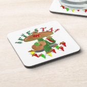 Fiesta Cactus w/Sombrero & Guitar Untersetzer (Linke Seite)