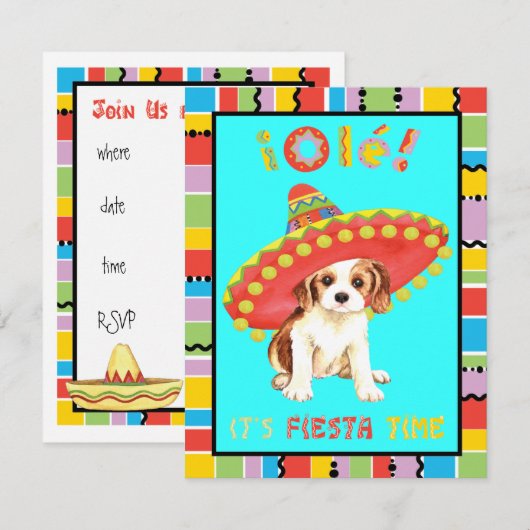 Fiesta Cavalier Einladung (Vorne/Hinten)
